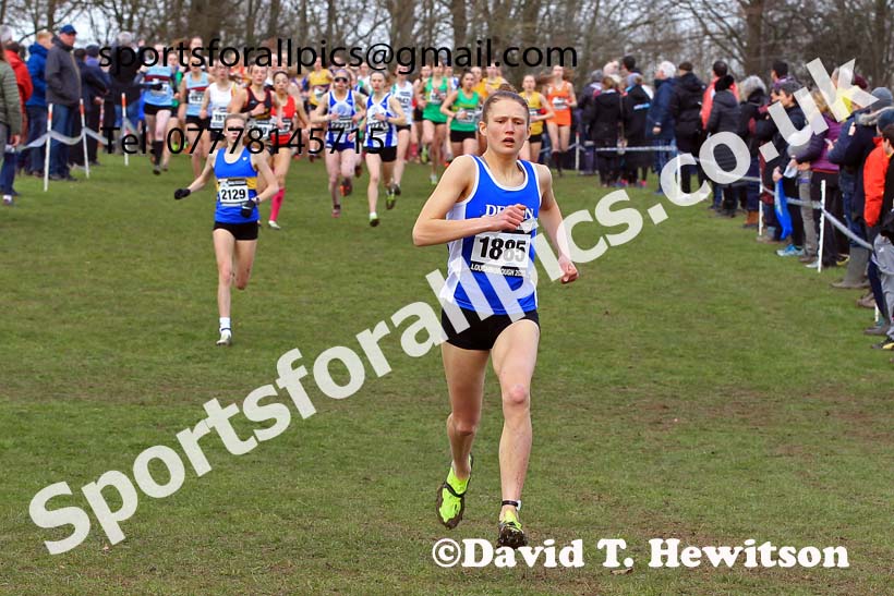 Womens Under-17s 2023 UK CAU Inter Counties Cross Country Champs, Prestwold Hall, Loughborough. Photo: David T. Hewitson/Sports for All Pics